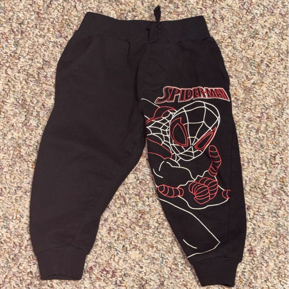 Boys 2T pants, Marvel Black and‎ Red Spider-Man Kids Joggers